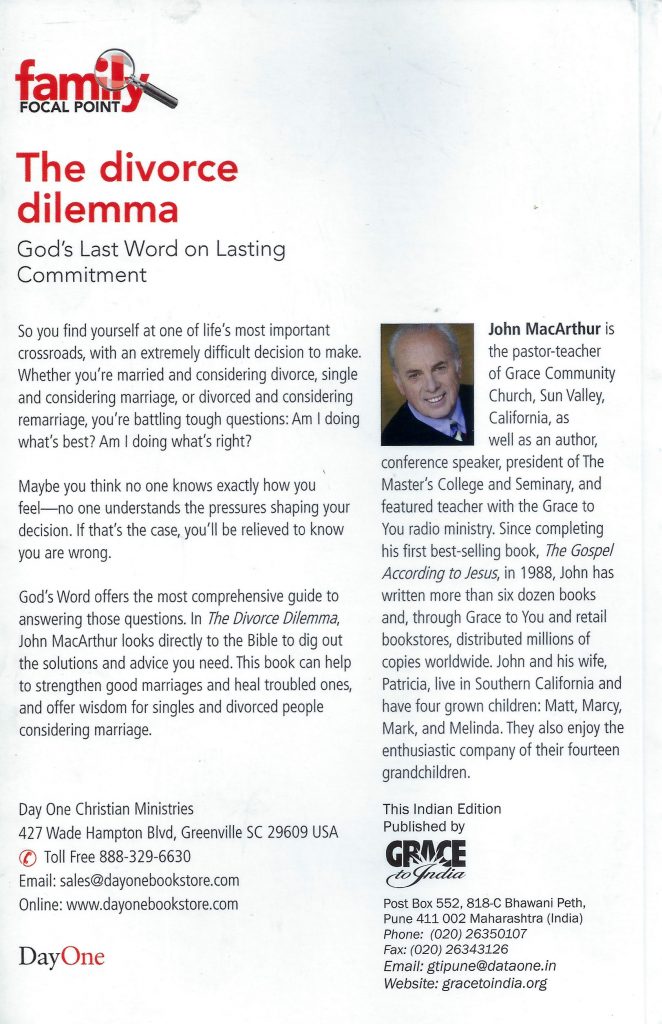 The Divorce Dilemma: God's Last Word on Lasting Commitment (Family Focus) - Image 2