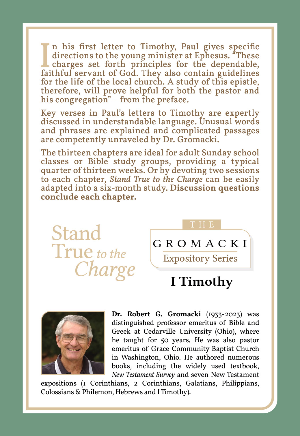 Stand True to the Charge: An Exposition of I Timothy - Image 2
