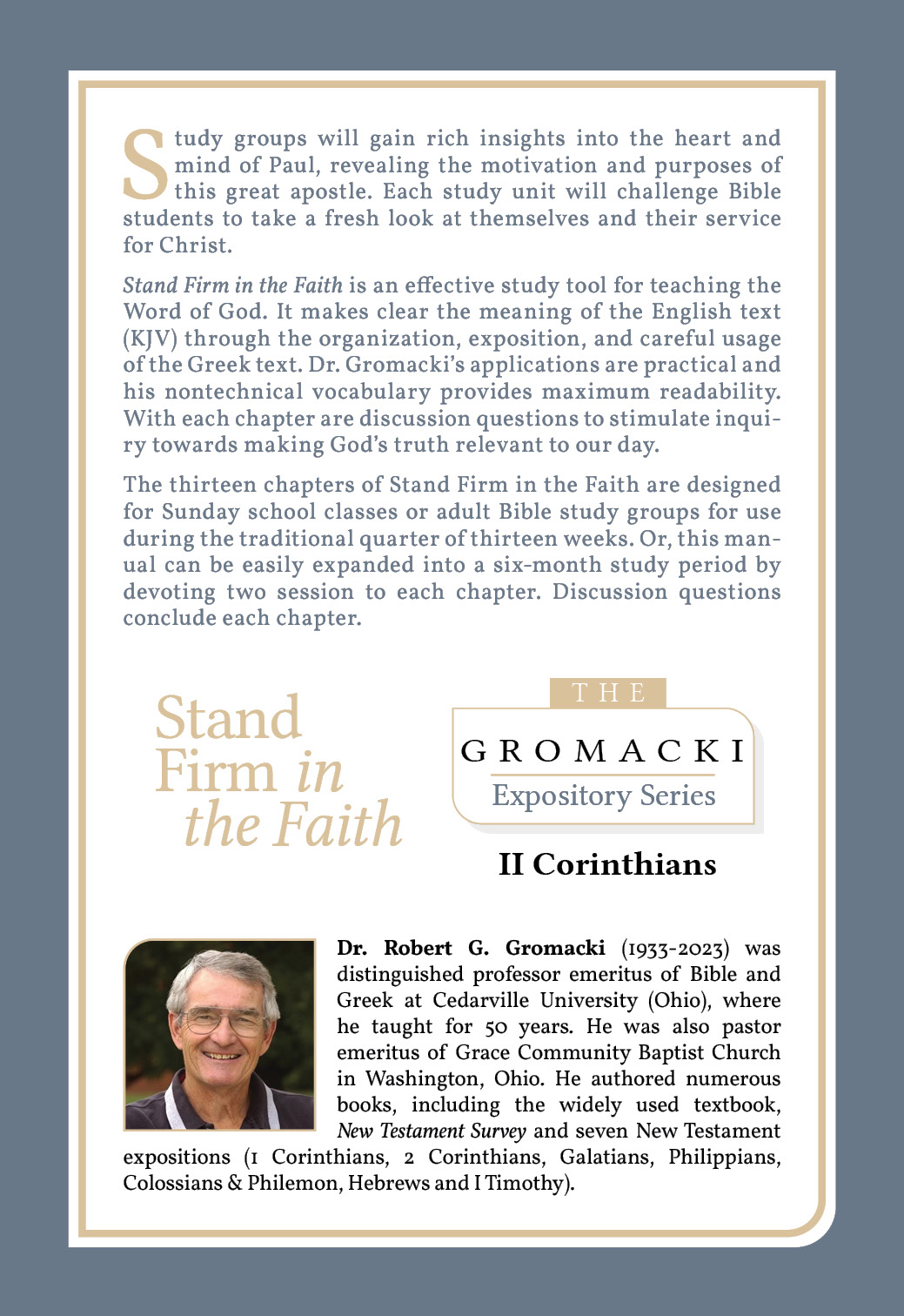 Stand Firm in the Faith: An Exposition of II Corinthians - Image 2