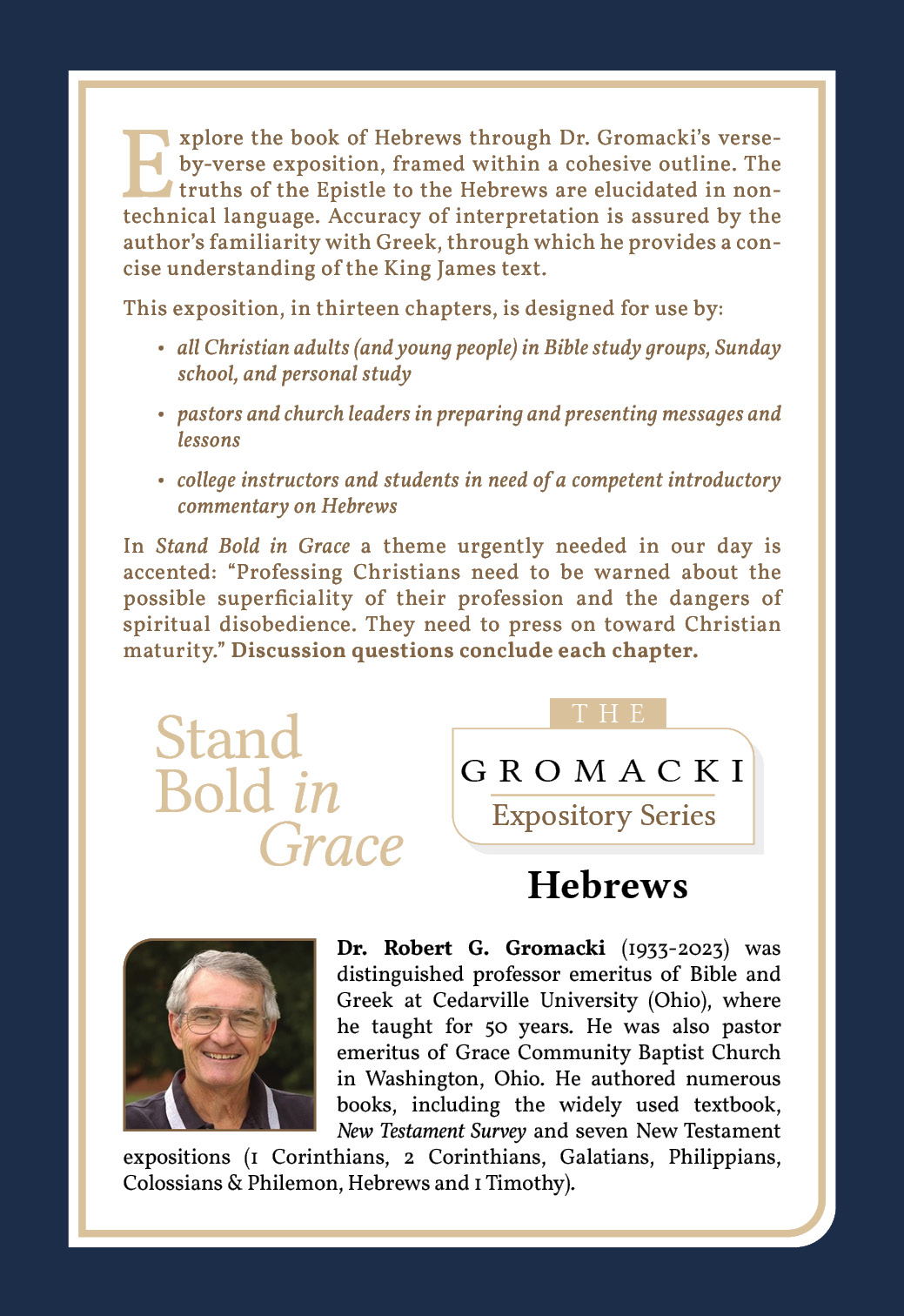 Stand Bold in Grace: An Exposition of Hebrews - Image 2